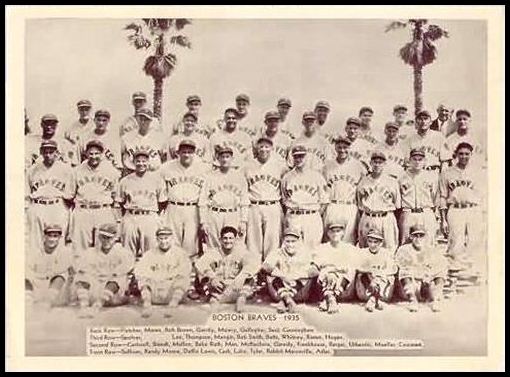 1935 Boston Braves Team